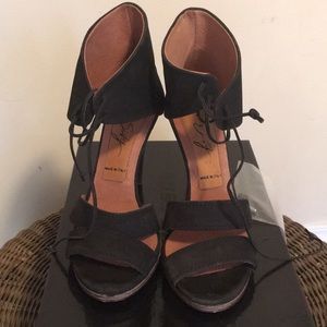 Miss Sixty Suede Strappy Heel Sandals EU 37 US 7